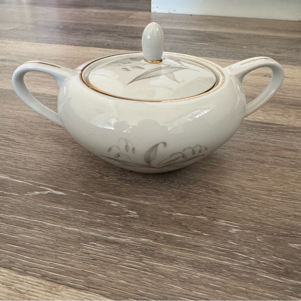 Kayson's Fine China Golden Rhapsody Japan 1961 Vintage Sugar Bowl with Lid - Picture 2 of 9